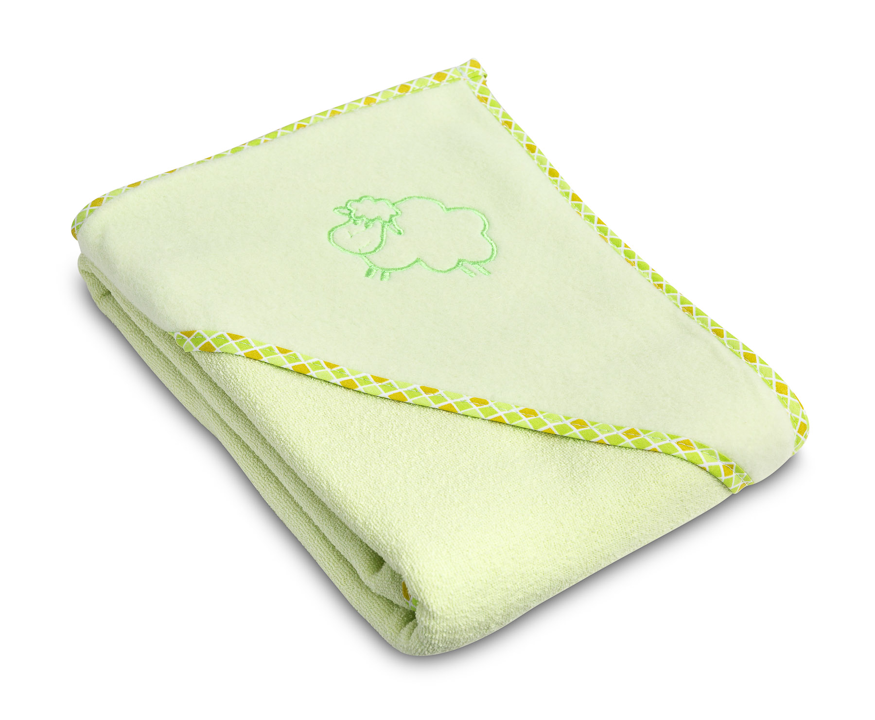 Lamb soft bath towel – green
